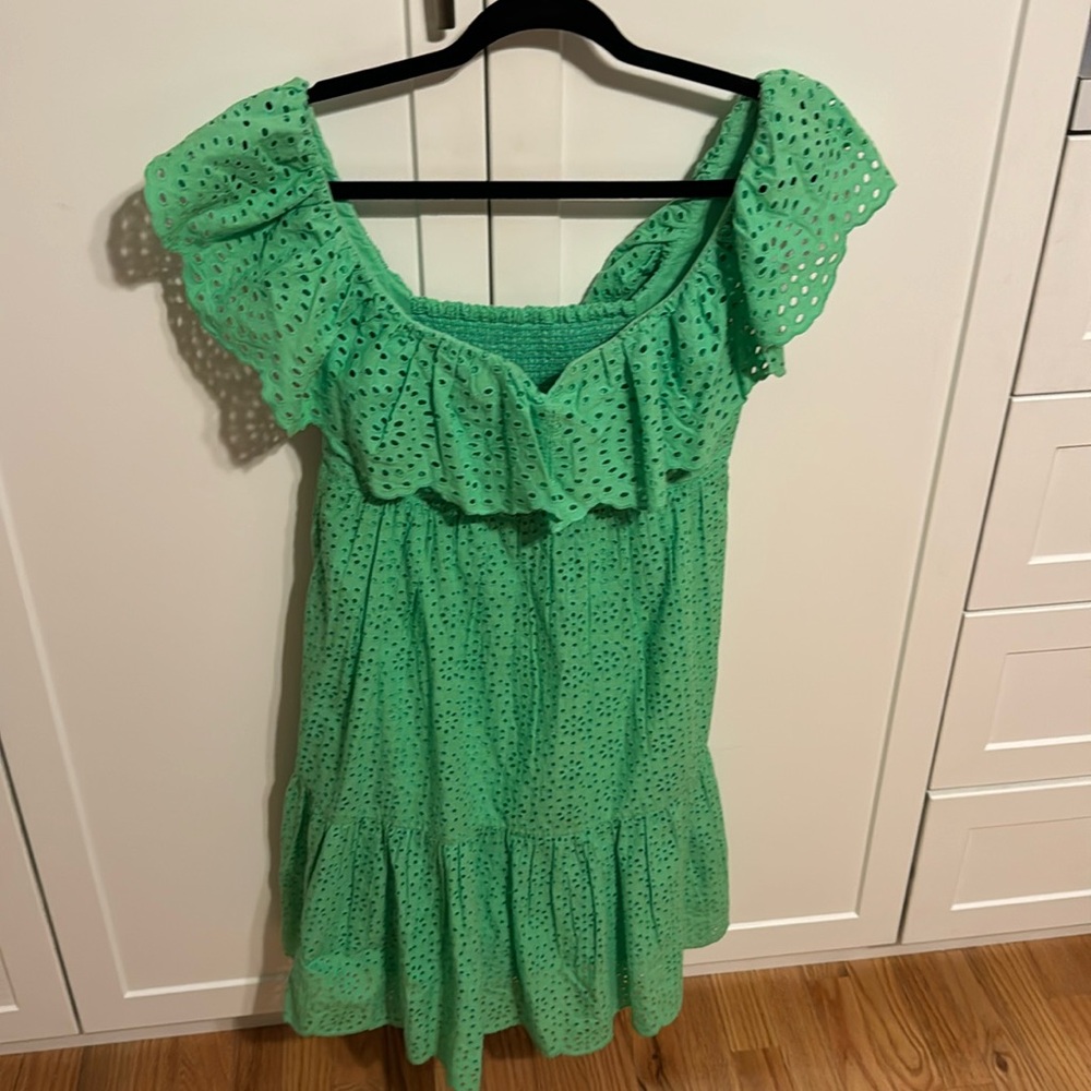 Lily Pulitzer- worn once green eyelet sundress